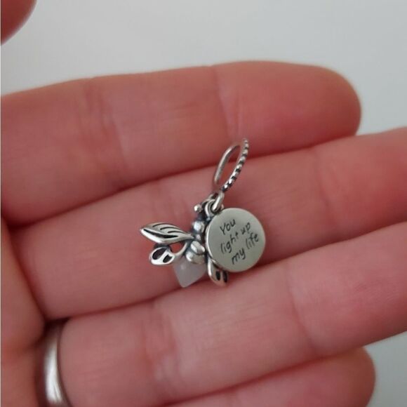925 Silver Glow in the Dark Firefly Charm - Picture 6 of 8
